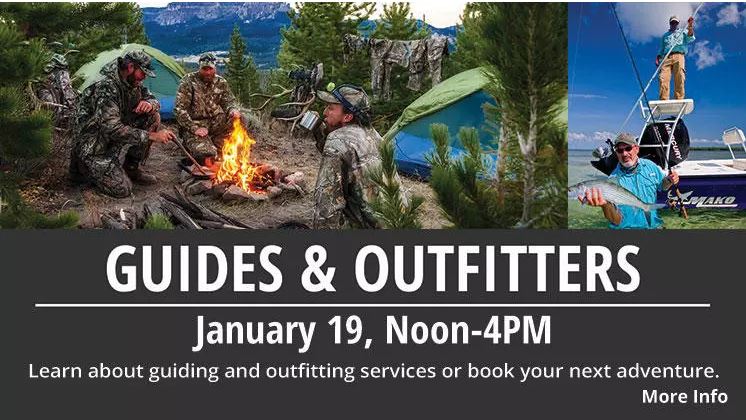 Guides & Outfitters Event at Bass Pro Shops Tallahassee Sat. Jan. 19 Noon to Four