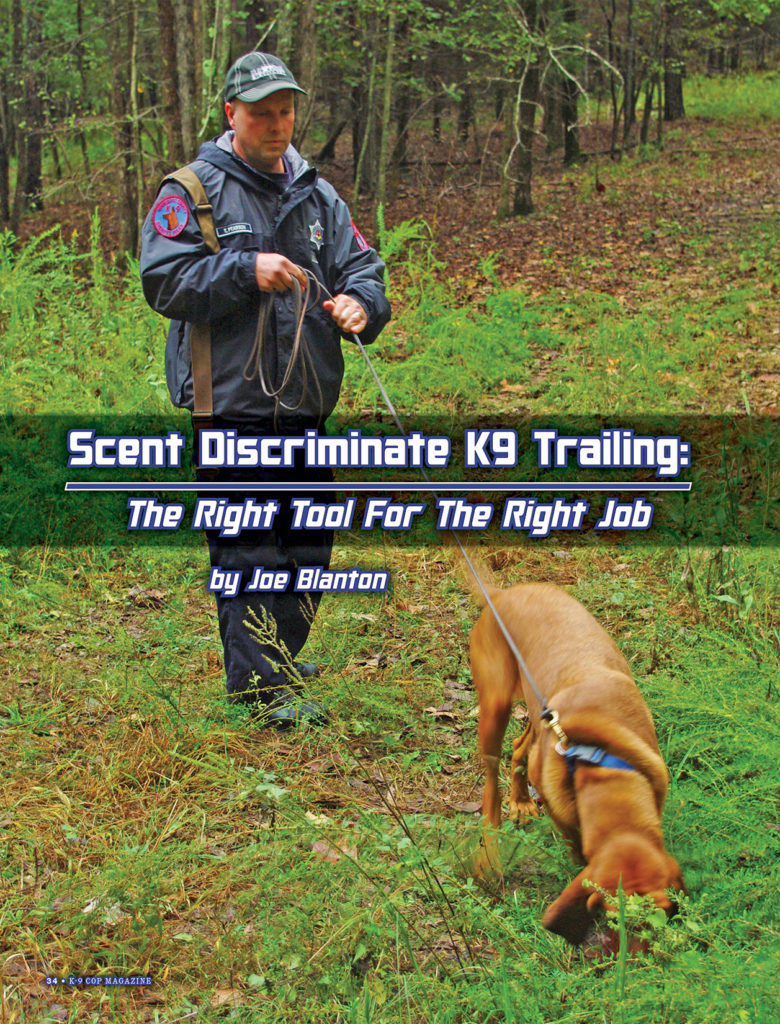 Scent Discriminate K9 Trailing-page 1