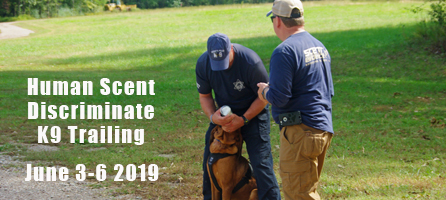 Learn the art oand science of scent discriminate K9 trailing
