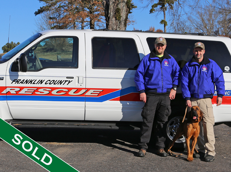 Franklin County Bloodhound Ruger - Trained K9's for sale -SOLD