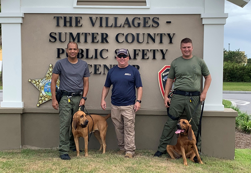 Sumter County Sheriff's Office Bloodhound Team Uses Scent to find missing child