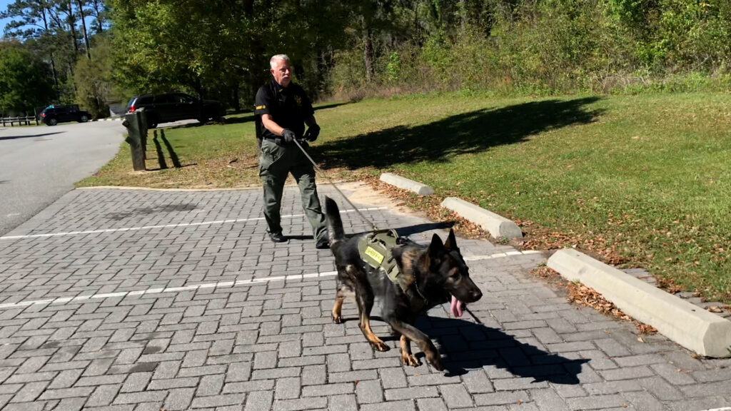 Bay County Sheriff's Office Cpl. Jeff Duggins and K9 Ronnie 
