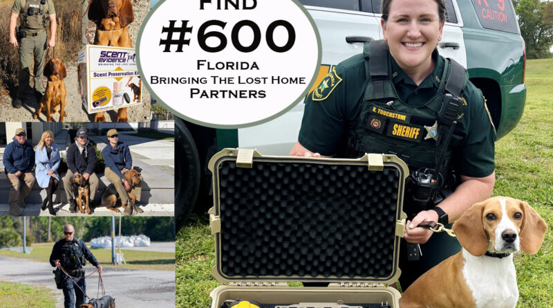 Florida’s Bringing The Lost Home Program Reaches 600th K9 Search Milestone