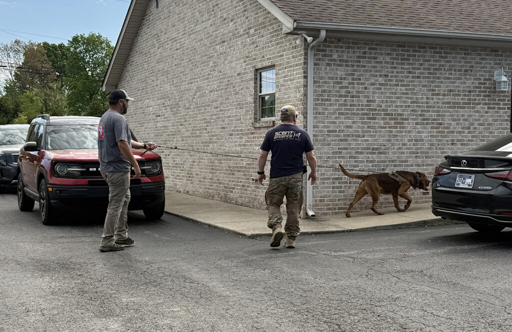 Bedford County EMA Hosts Scent Discriminate K9 Training